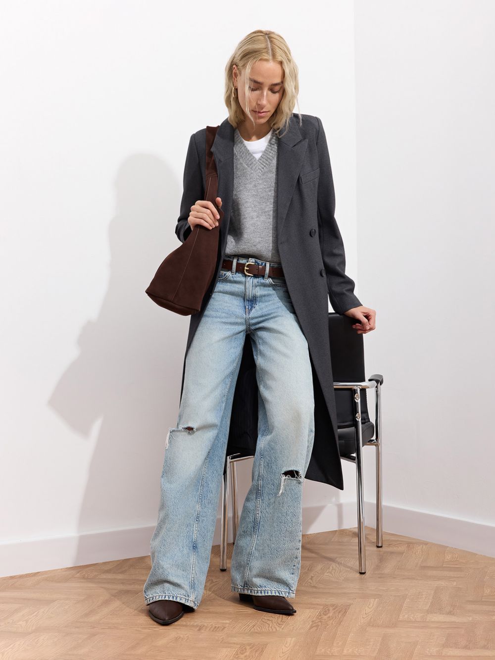 בלייזר ארוך מחויט