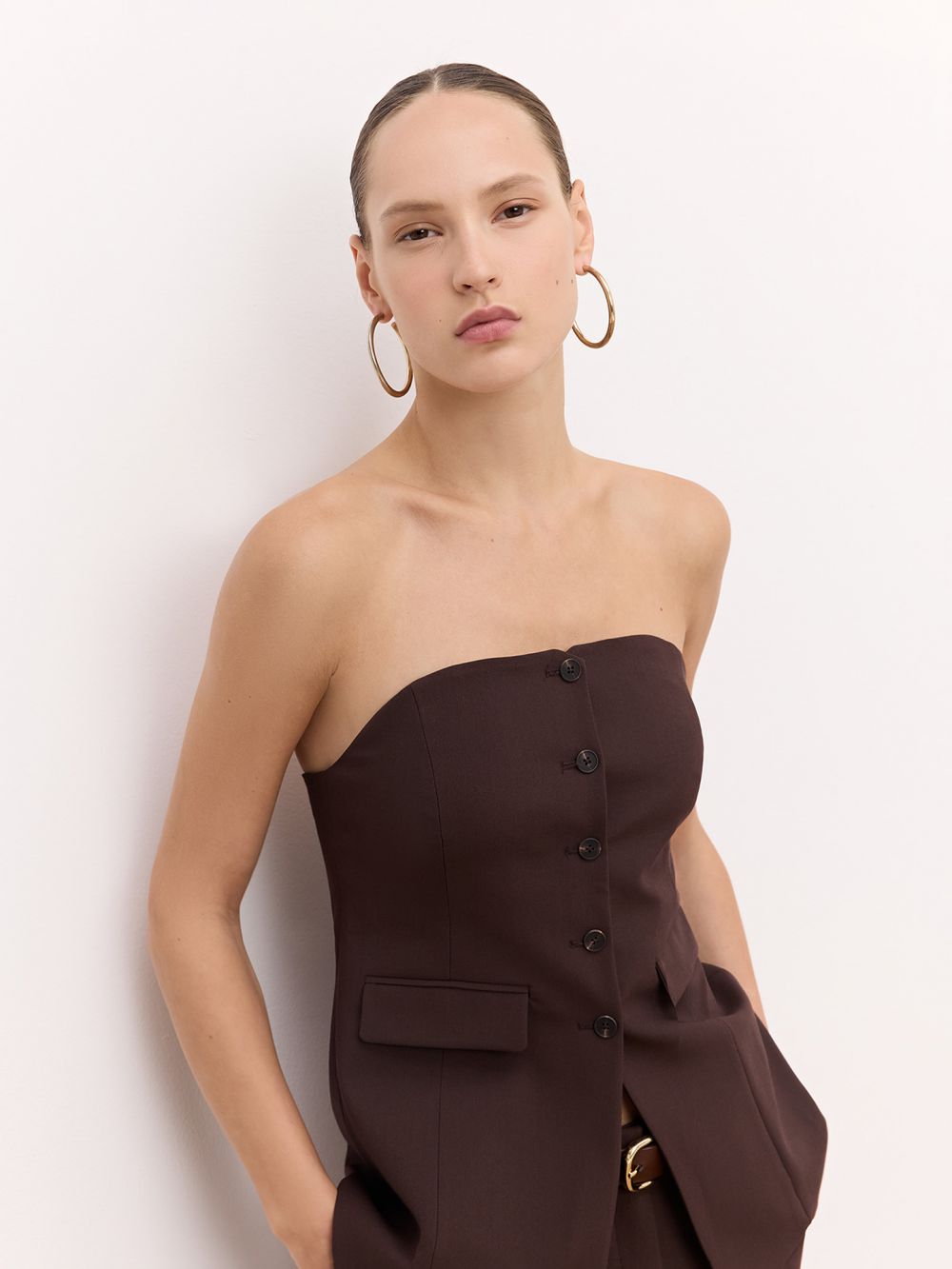 וסט סטרפלס מחוייט