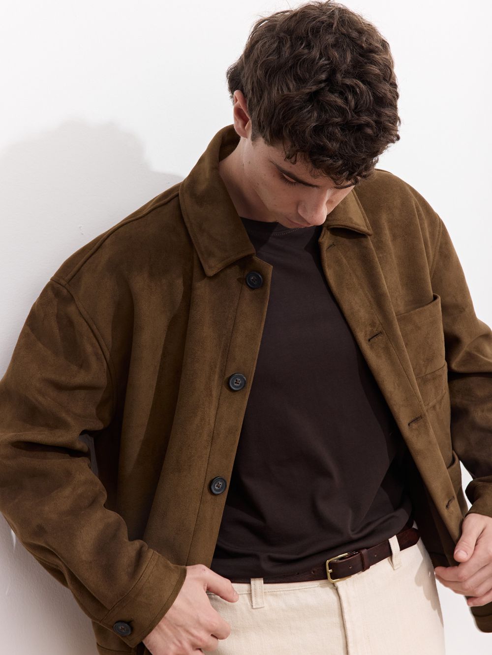 ג׳קט דמוי זמש