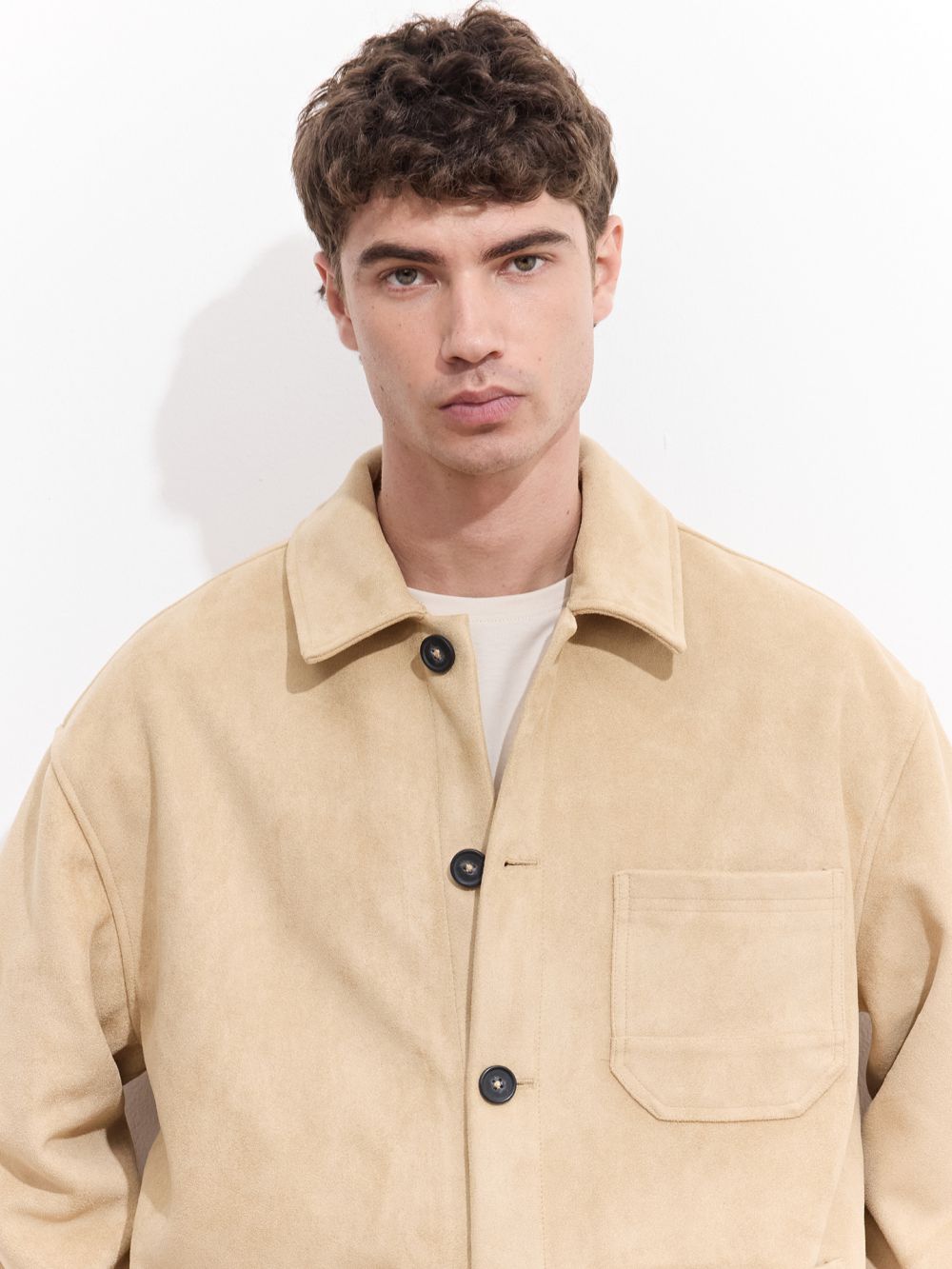 ג׳קט דמוי זמש