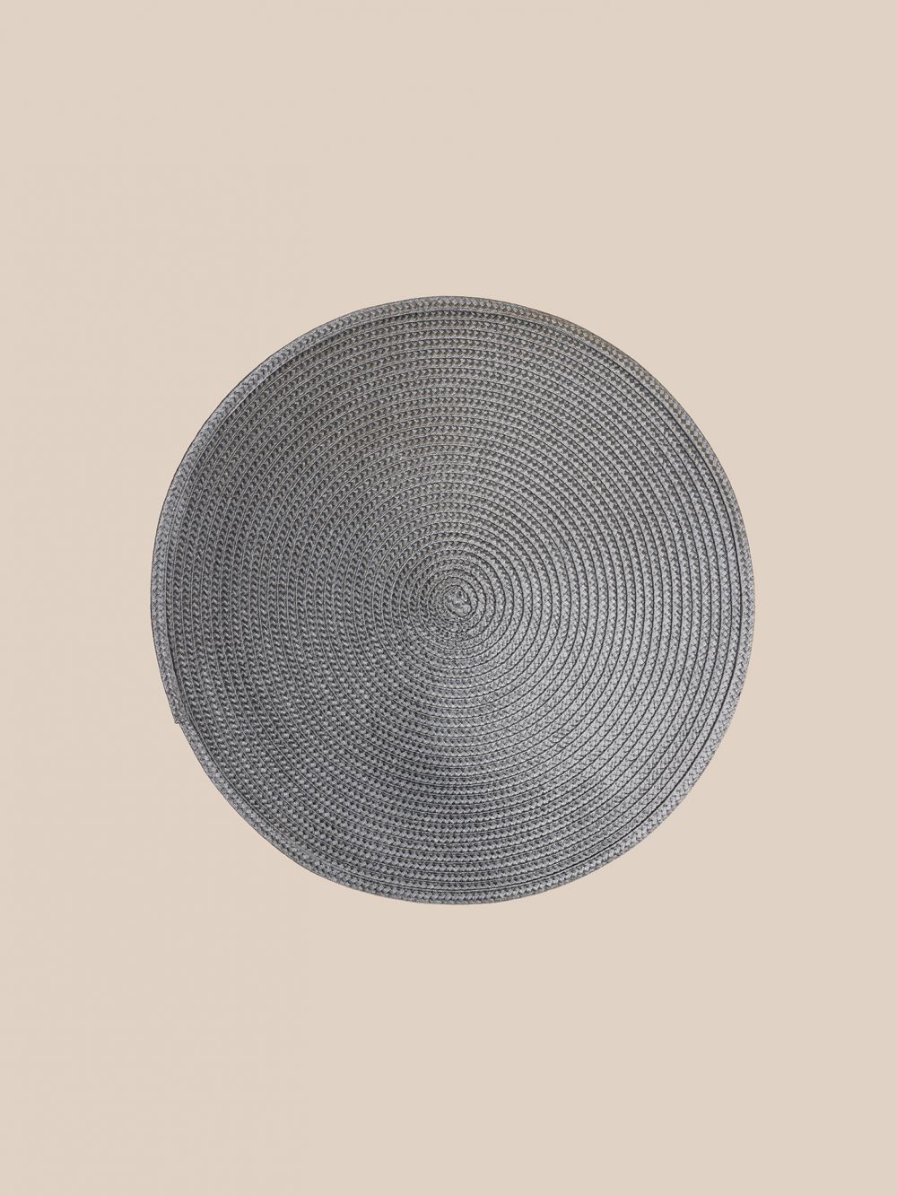 פלייסמנט עגול אפור מנייר