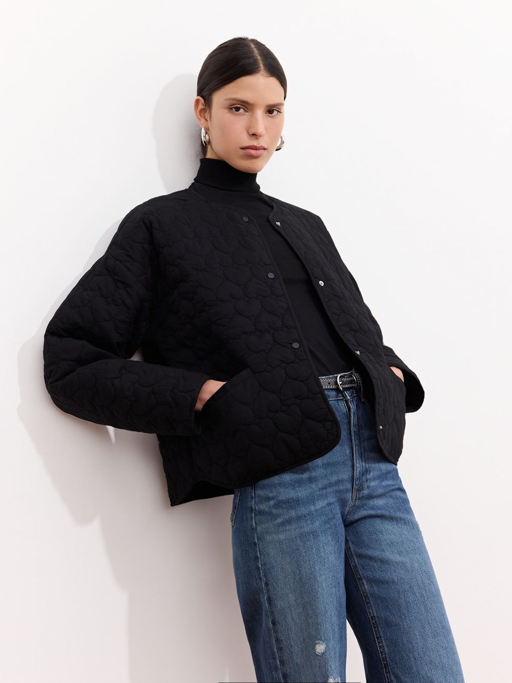 מעיל קווילט לבבות