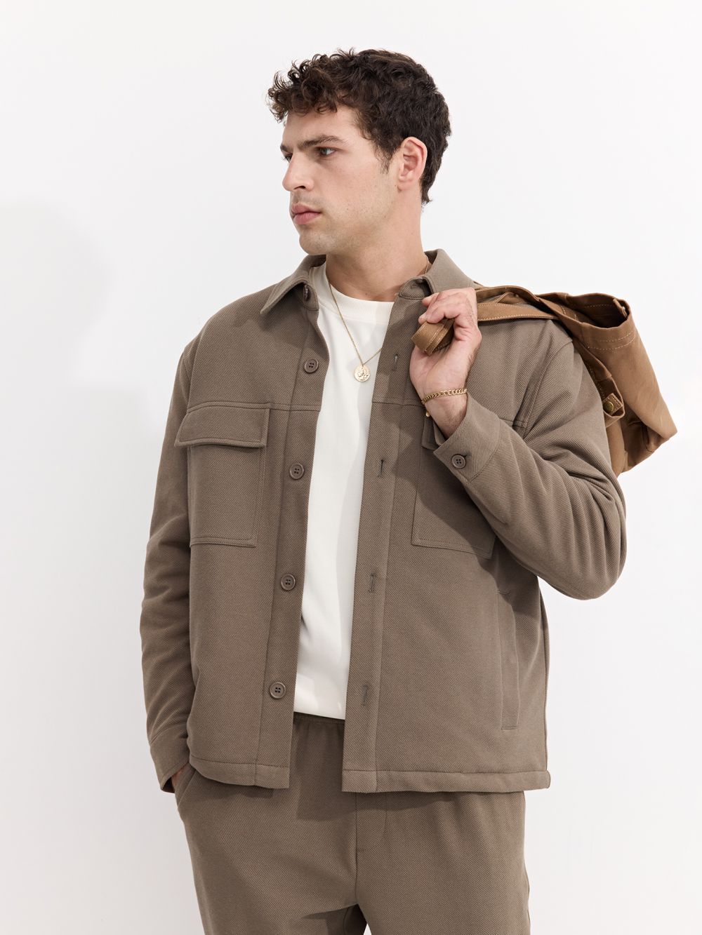 ג׳קט מבד טקסטורה