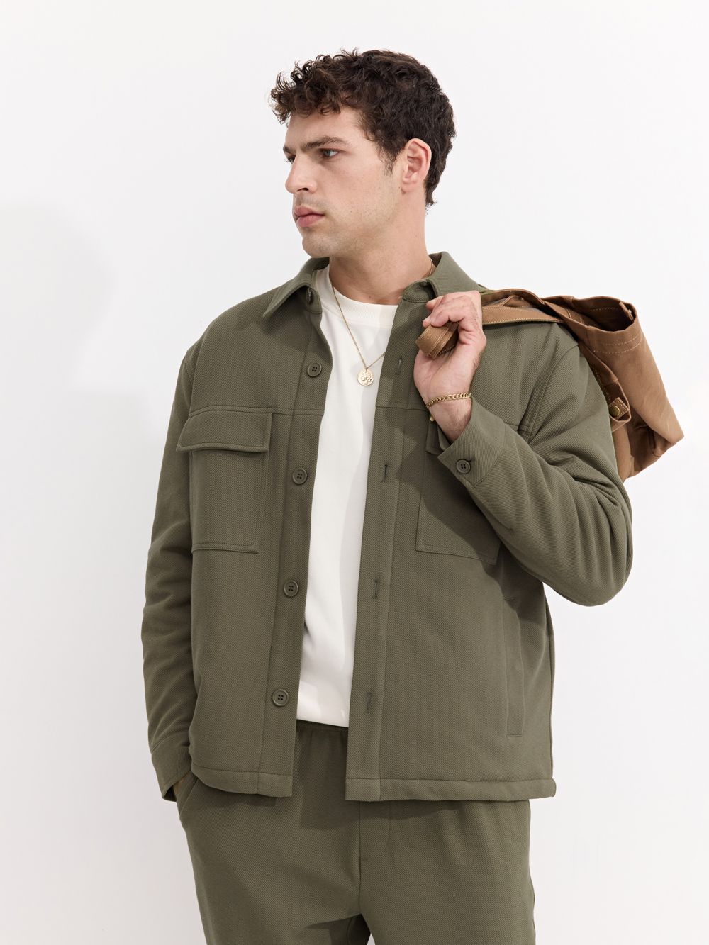 ג׳קט מבד טקסטורה