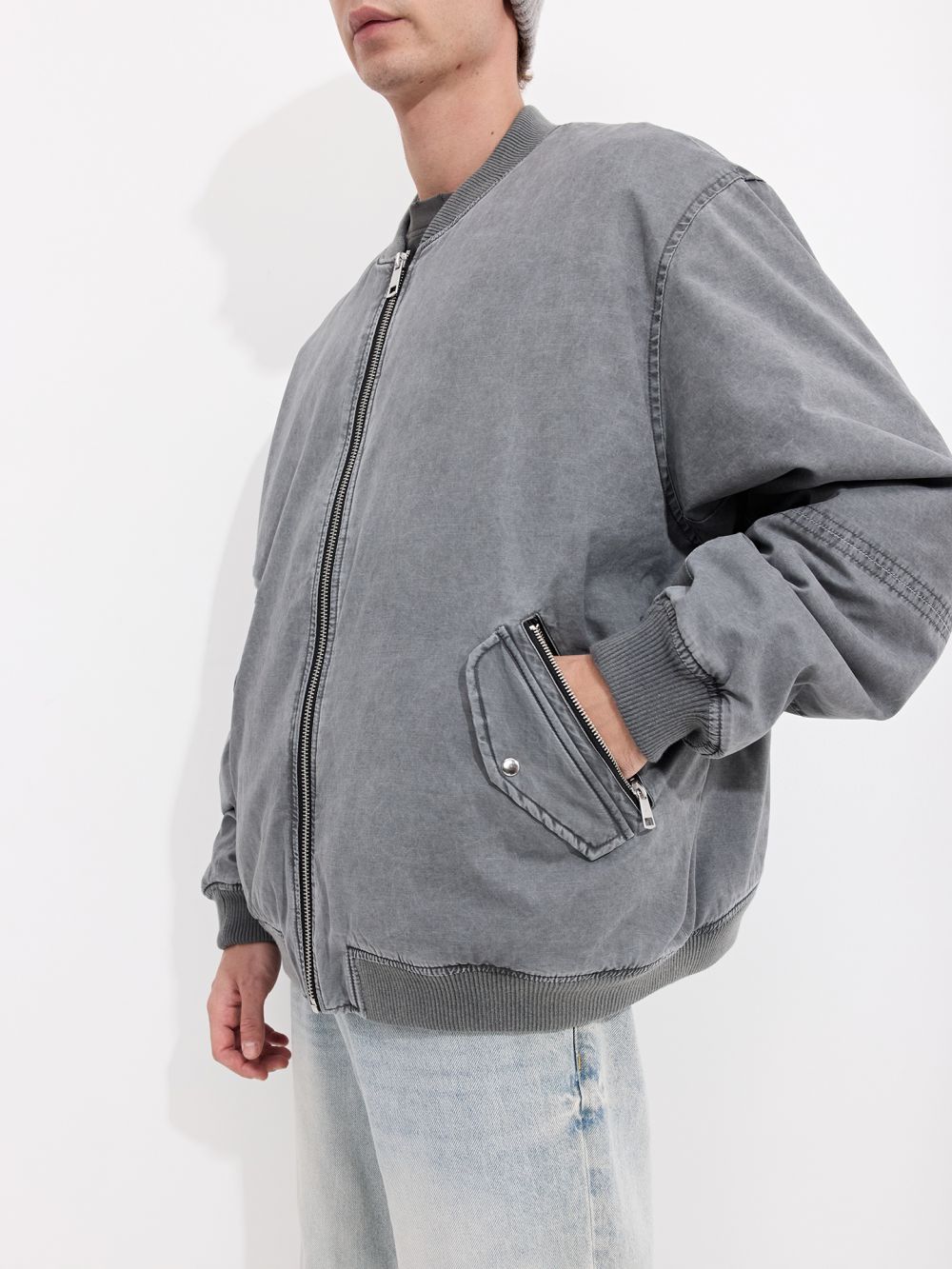 מעיל אוברסייז שטוף