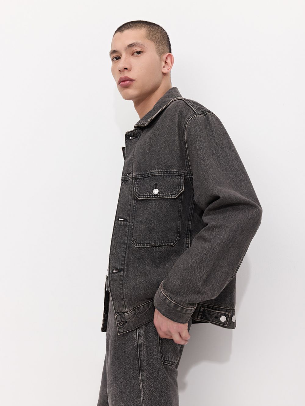 ג׳קט ג׳ינס שטוף