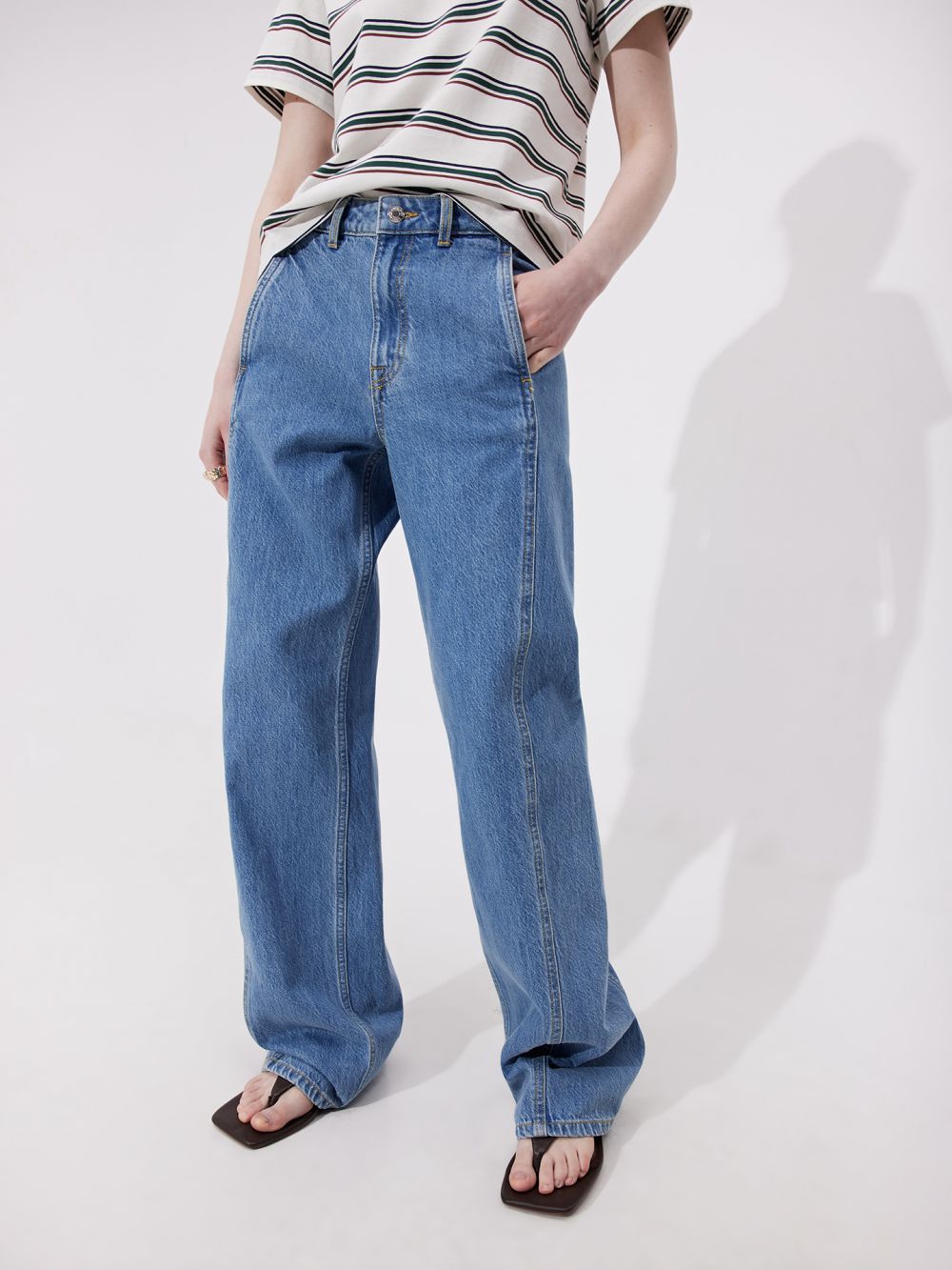 ג׳ינס STRAIGHT תיפורים