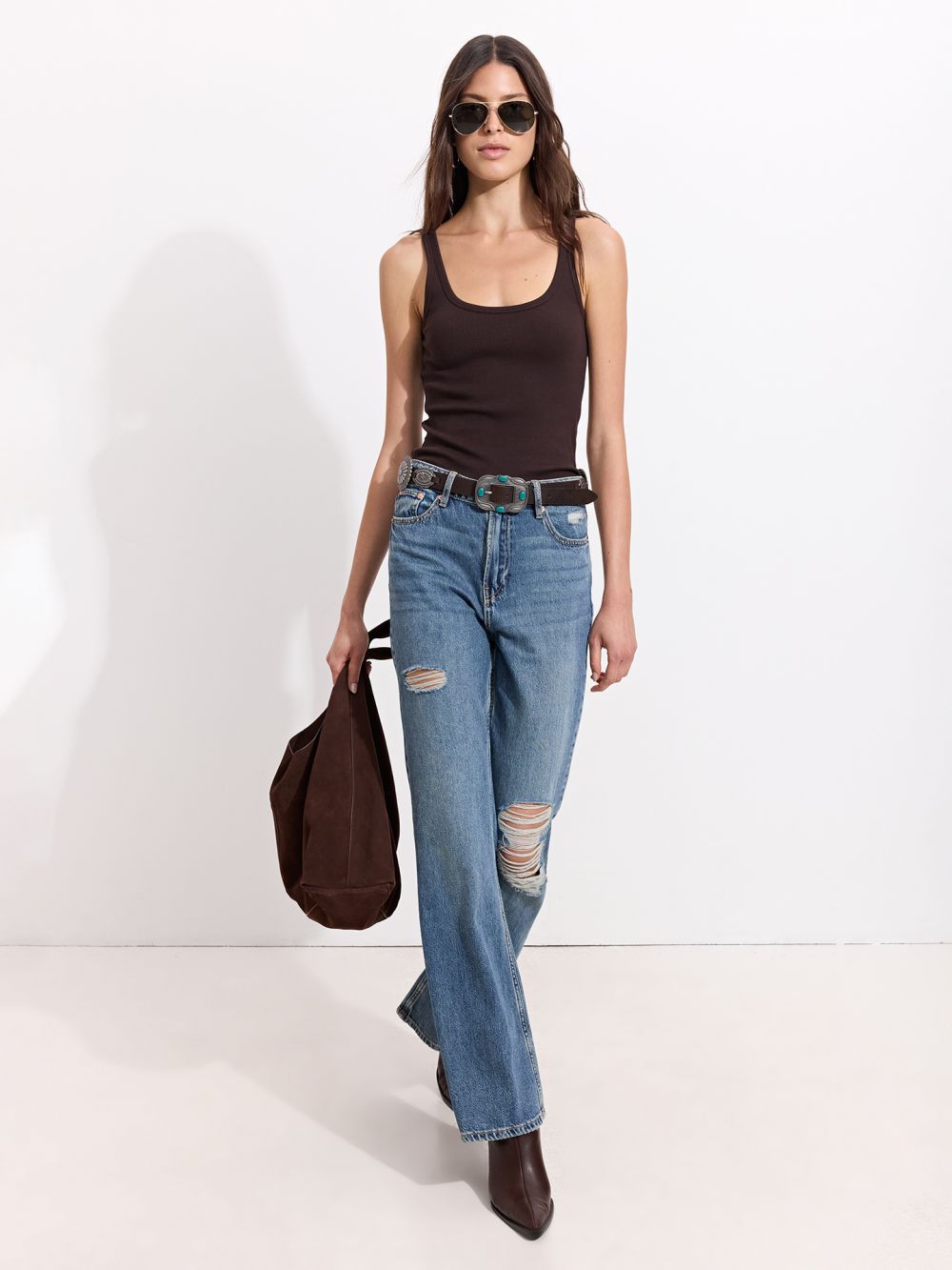 ג׳ינס BOOTCUT עם קרעים