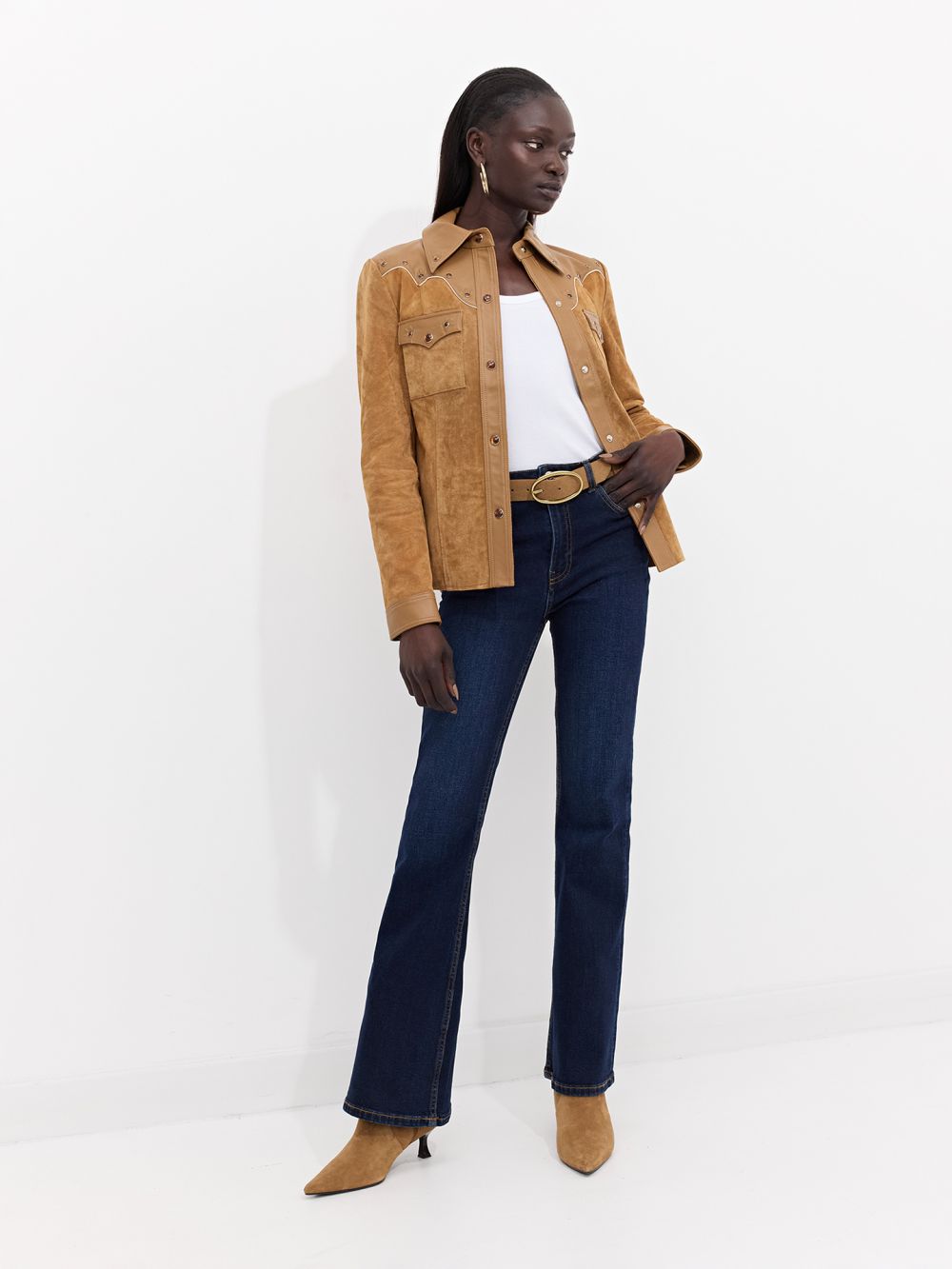 ג׳ינס בגזרה גבוהה FLARE