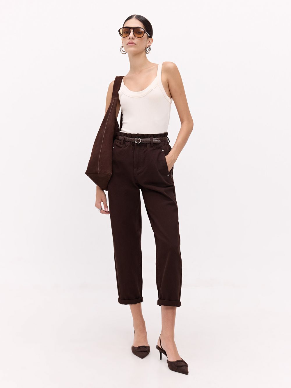 ג׳ינס BAGGY עם חגורה