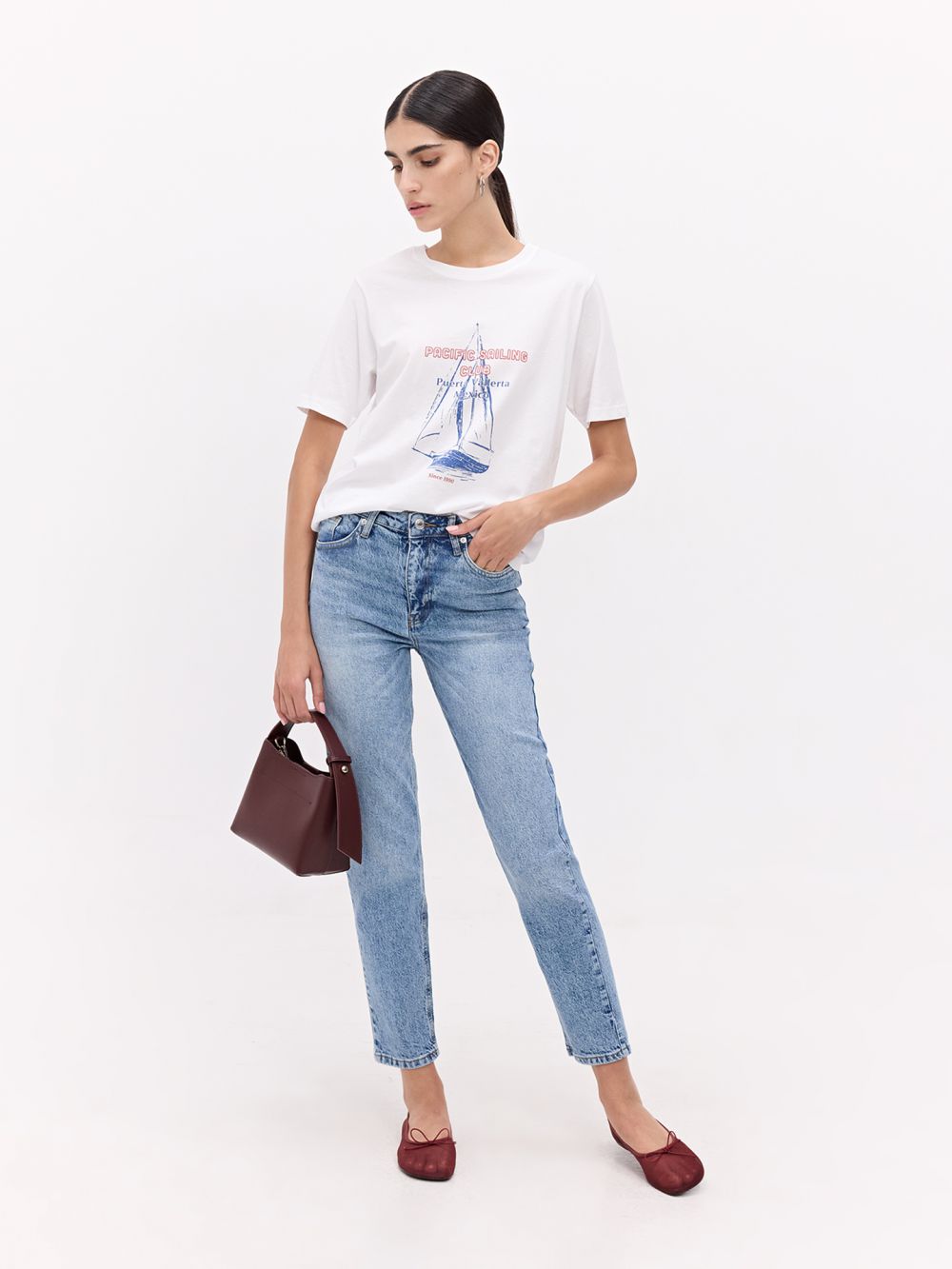 ג׳ינס COMFORT MOM שטוף