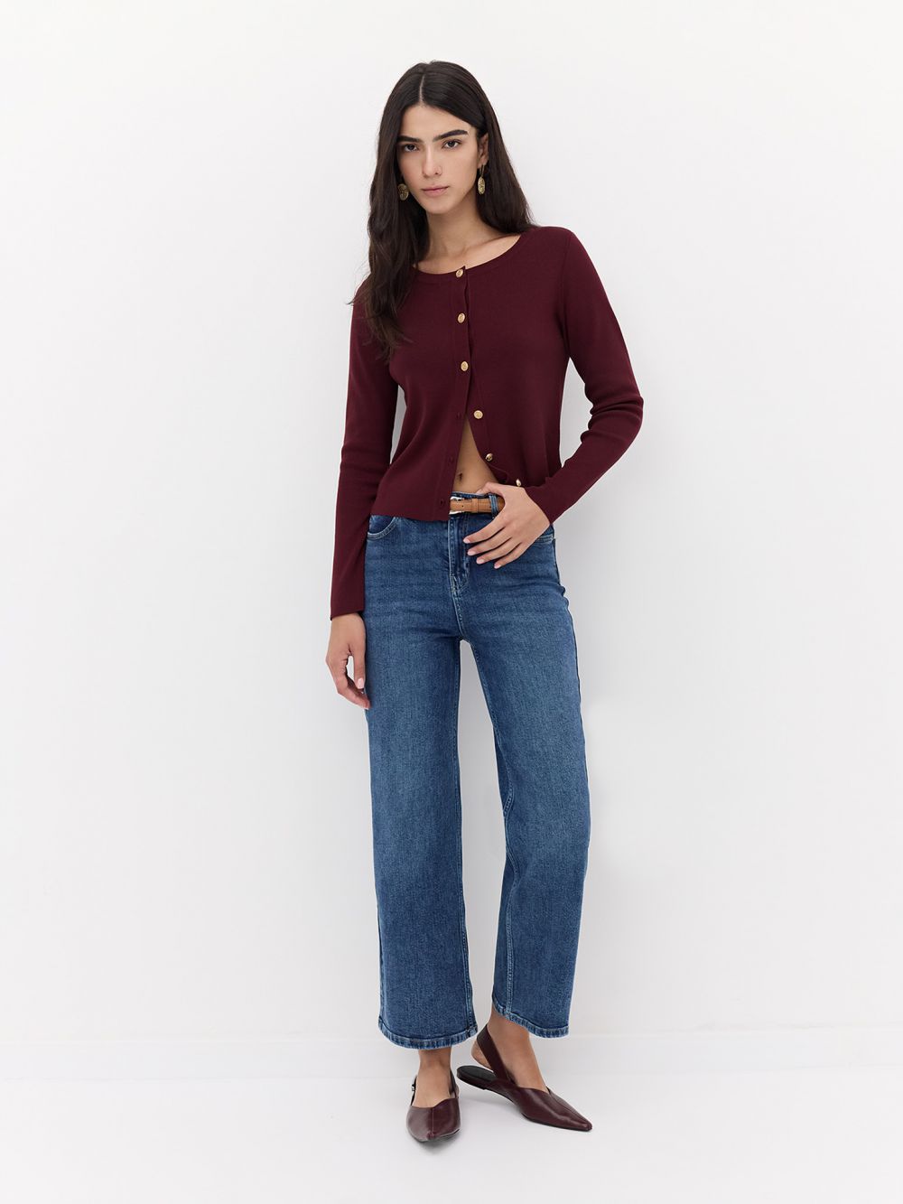 ג׳ינס Culotte בגזרה גבוהה