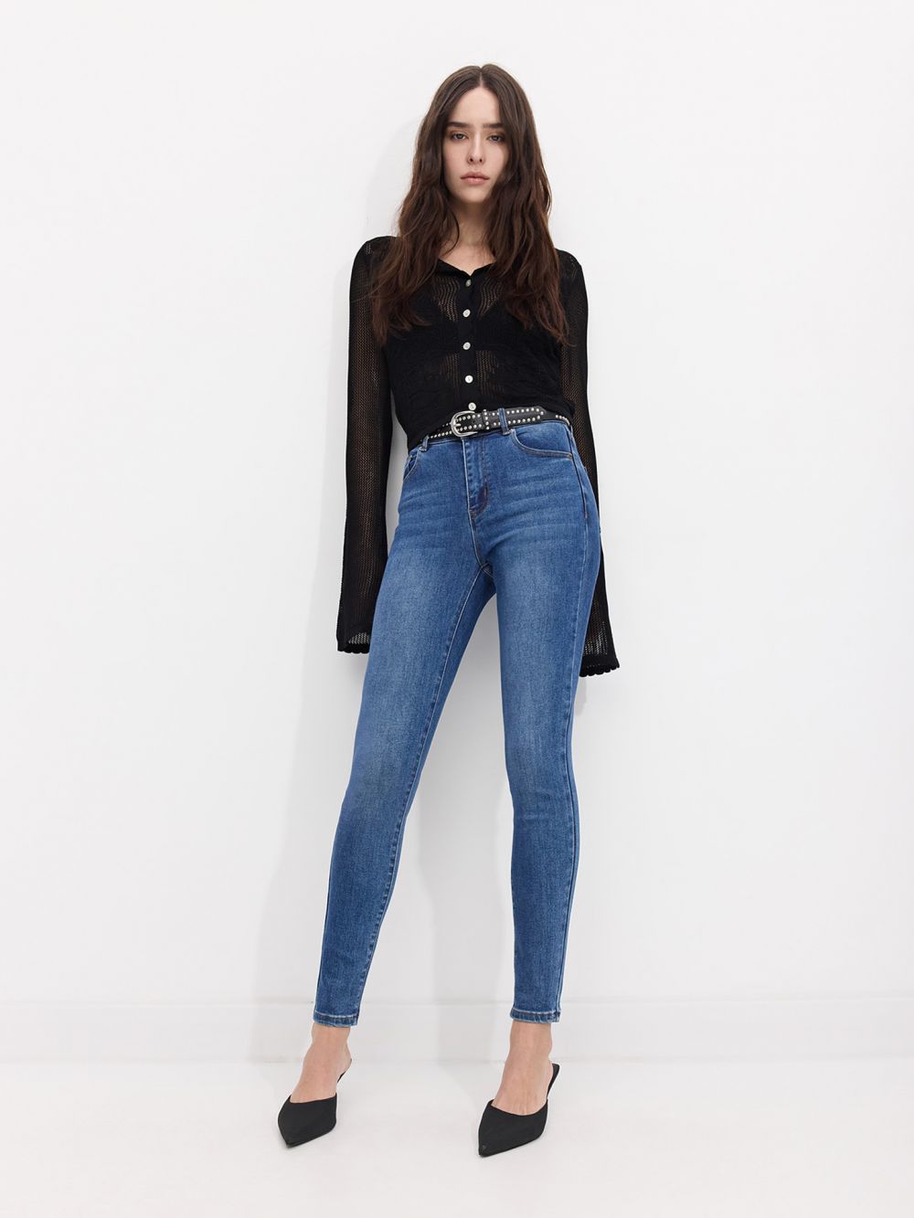 ג׳ינס SKINNY בגזרה גבוהה