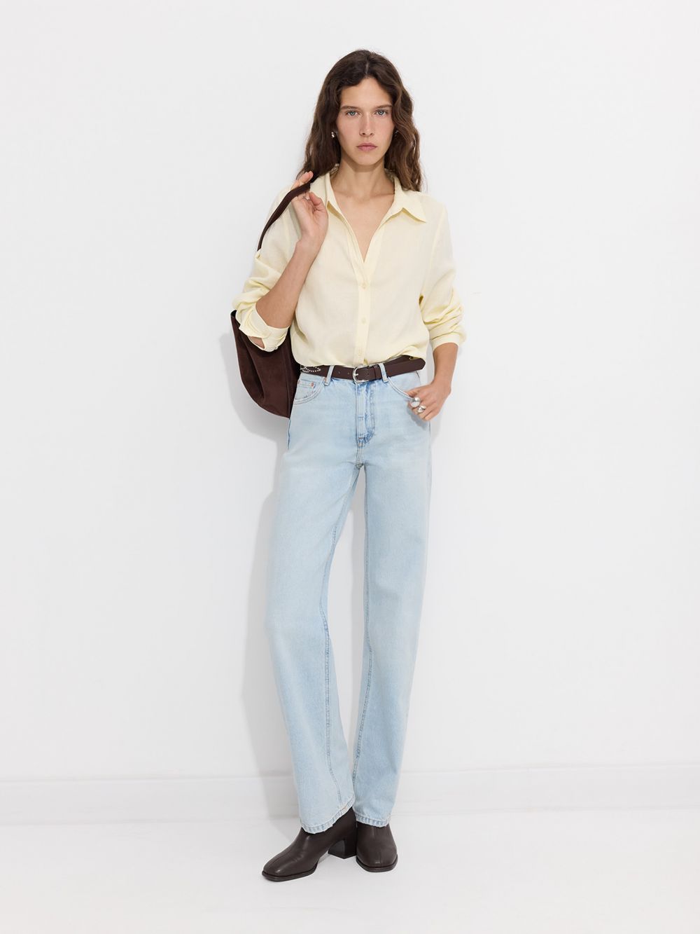 ג’ינס STRAIGHT בגזרה גבוהה