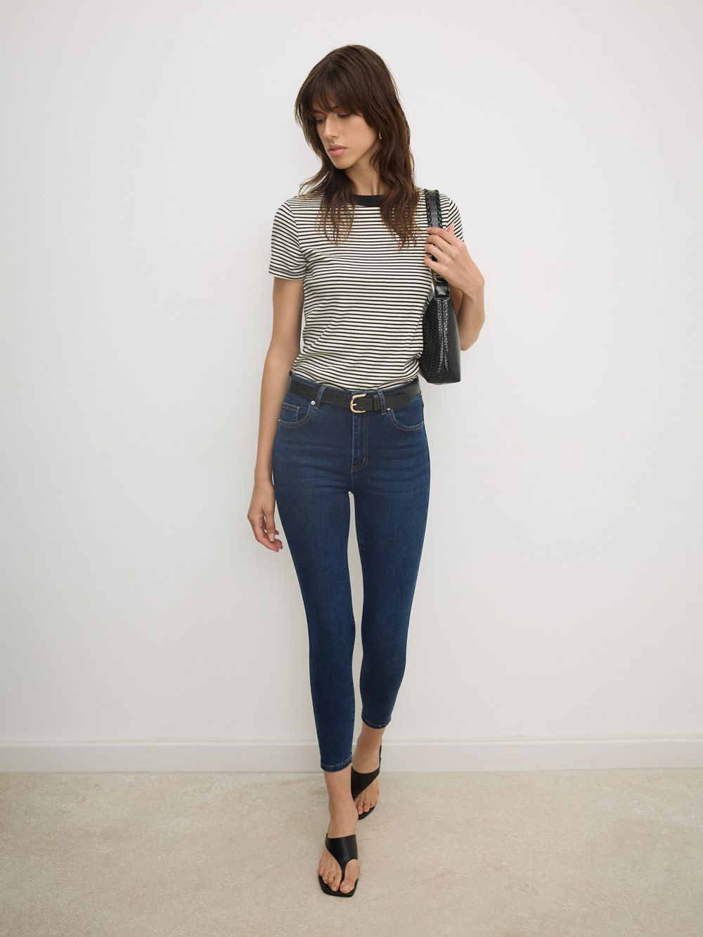 ג’ינס SKINNY בגזרה גבוהה