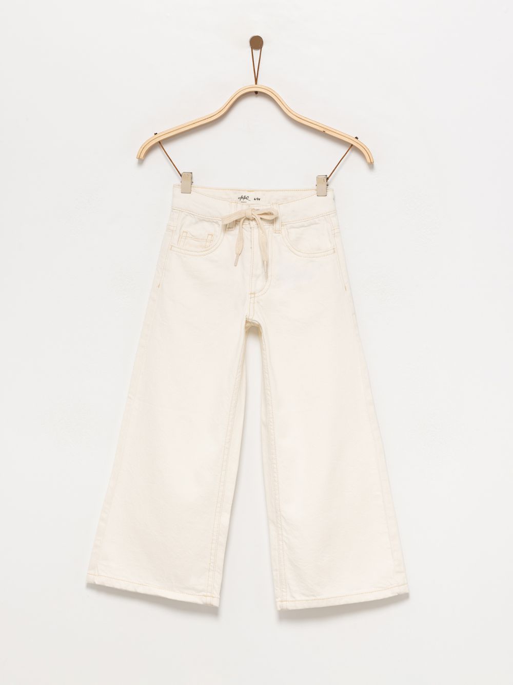 ג’ינס WIDE-LEG עם שרוך