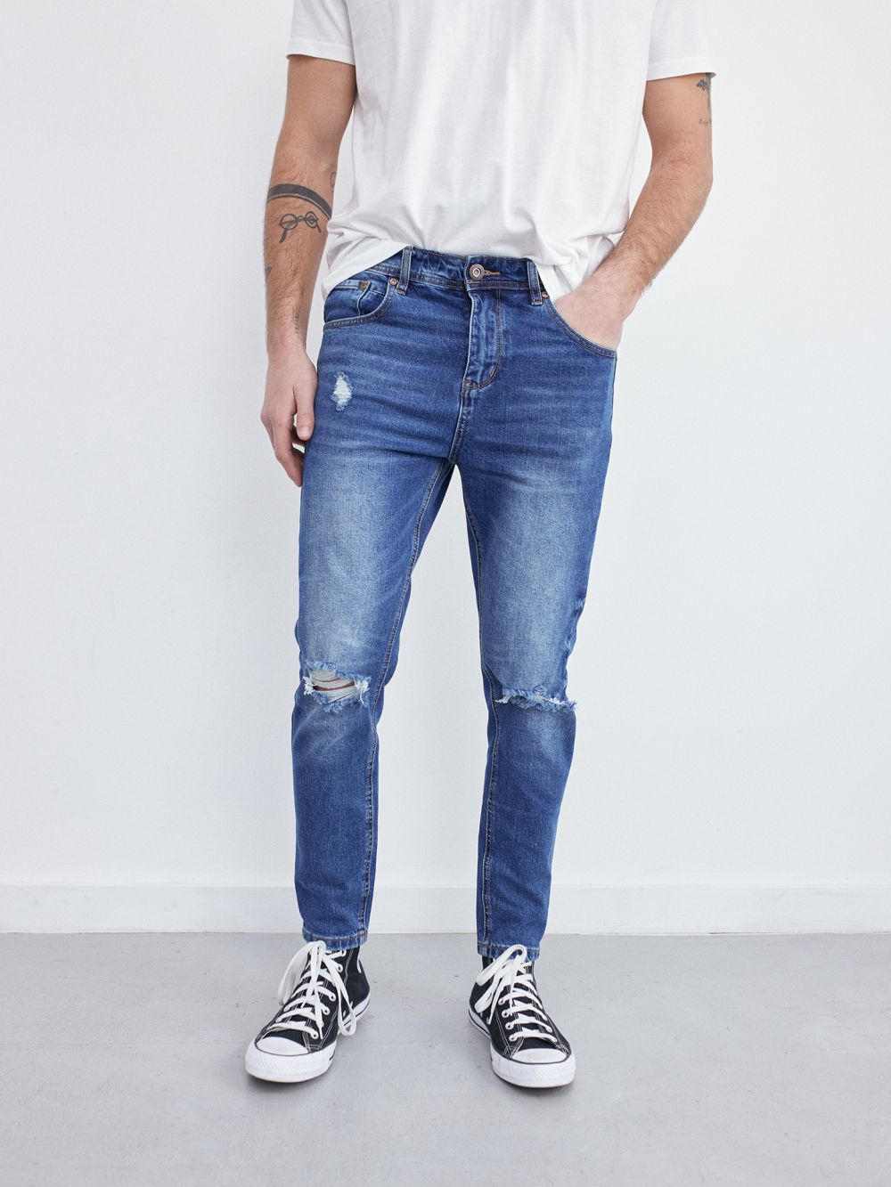 ג’ינס DANIEL Super Skinny עם קרעים