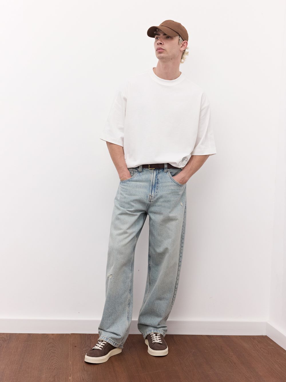 ג׳ינס BAGGY במראה משופשף