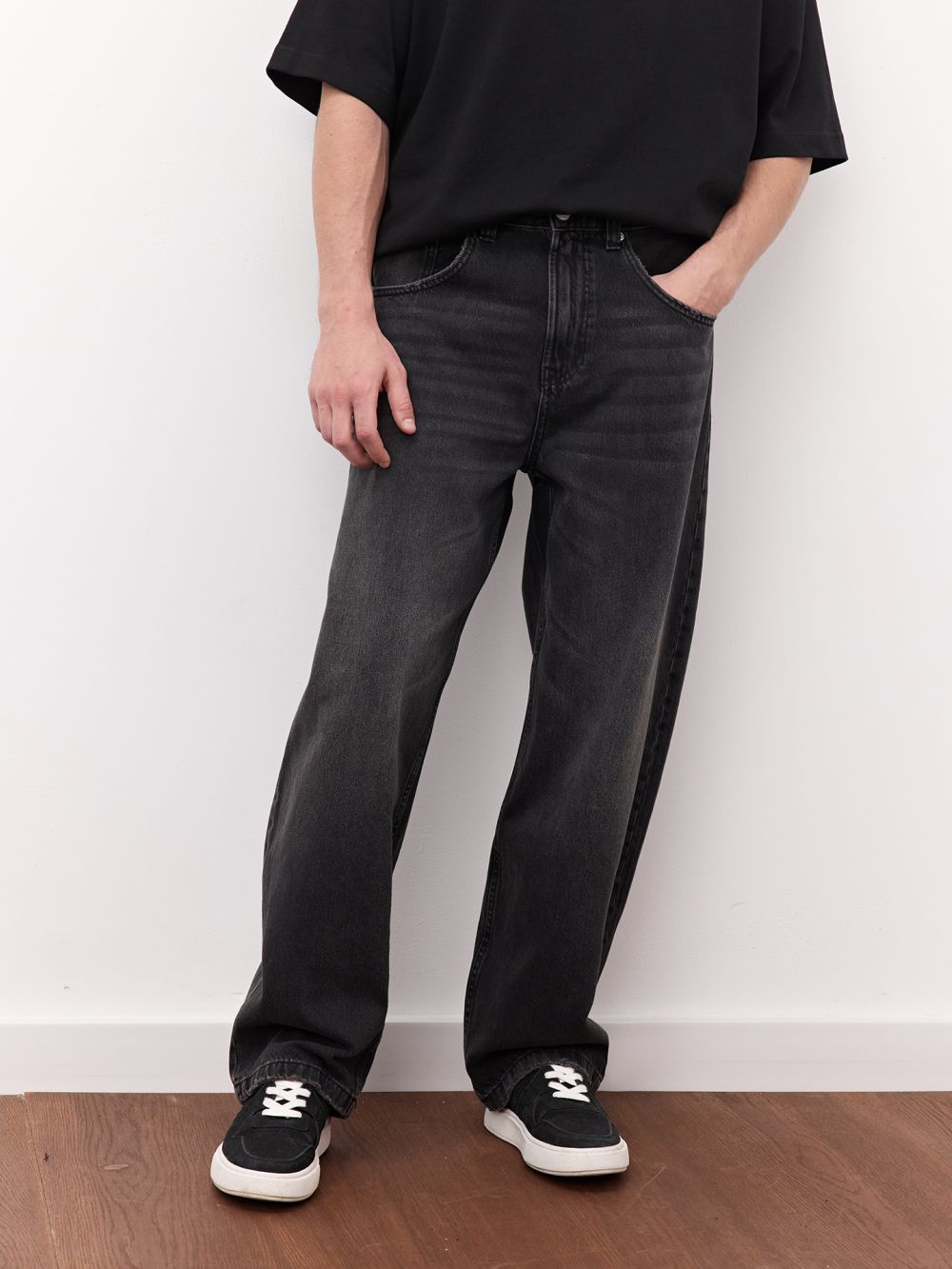 ג׳ינס BAGGY במראה משופשף