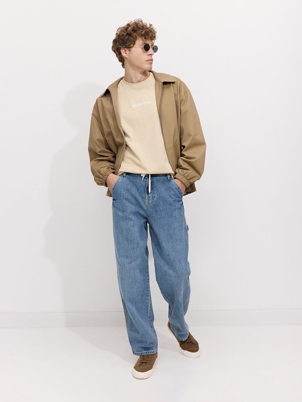 ג׳ינס carpenter גזרה משוחררת