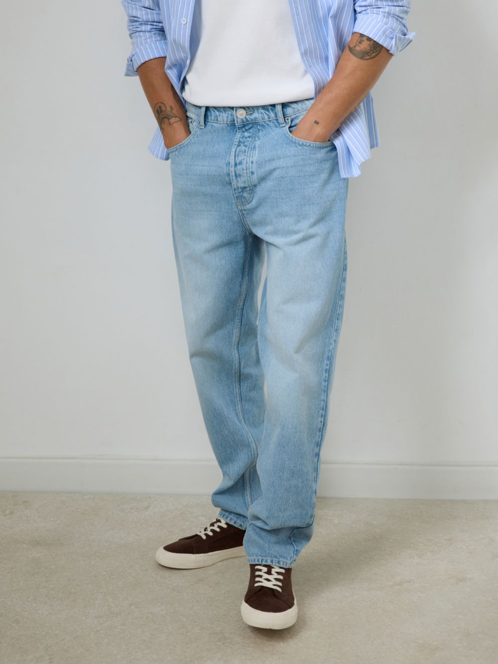 ג׳ינס בגזרת straight vintage