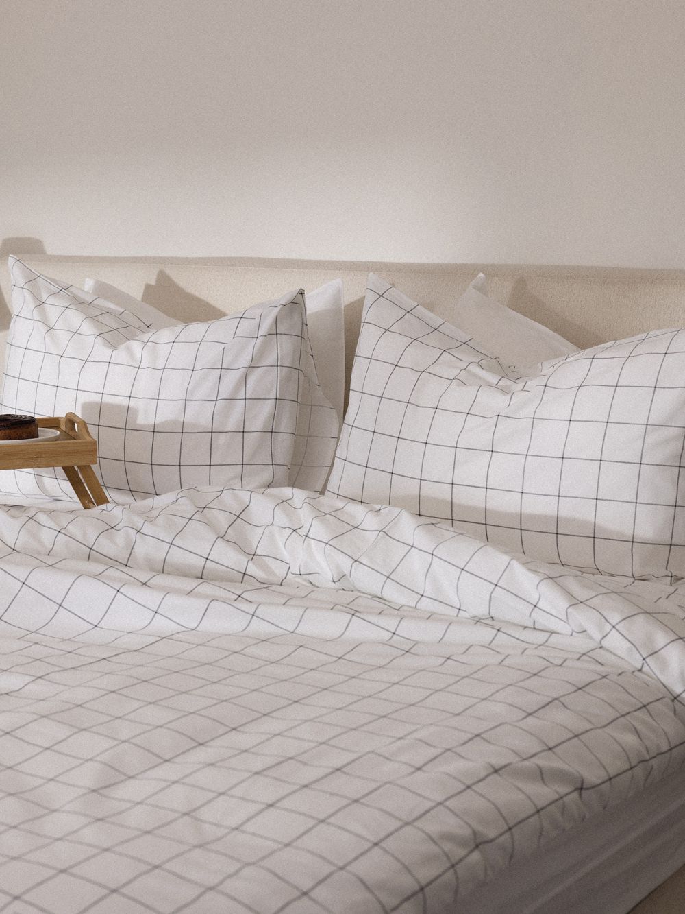 סט מצעי כותנה 144TC משבצות