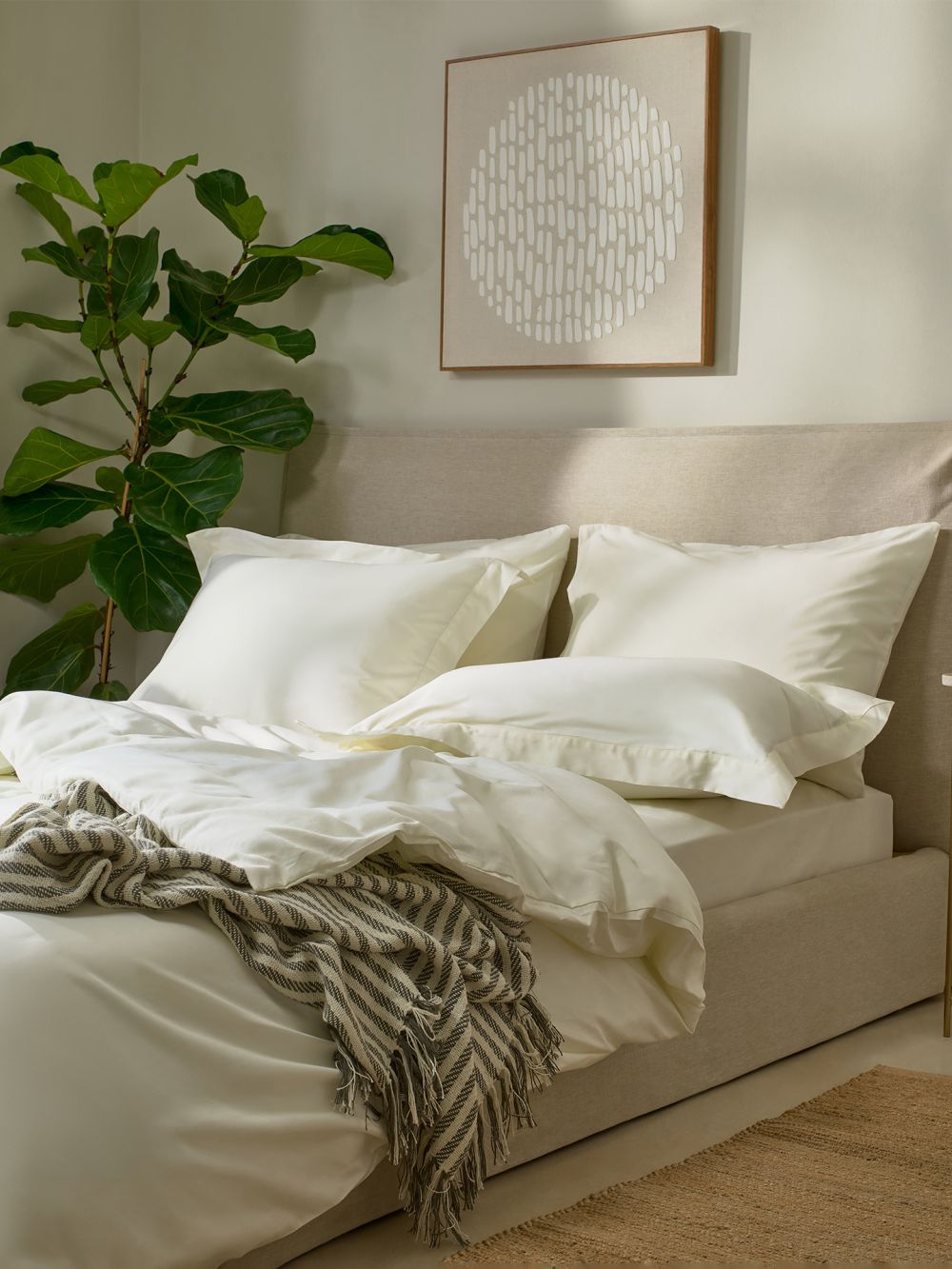 סט מצעים 400TC כותנה מצרית 180X200CM