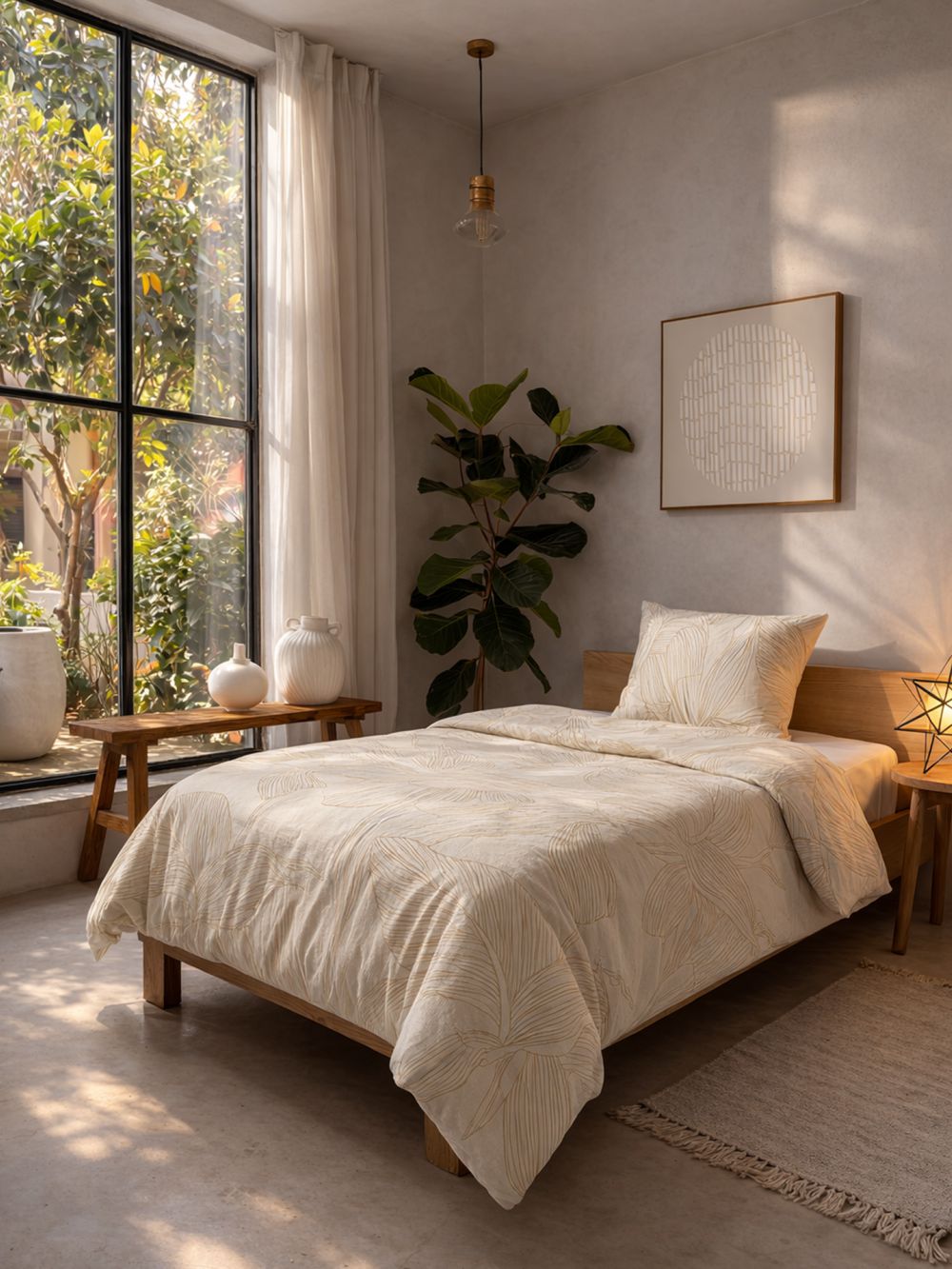 סט מצעים קירה 90x200 ס״מ 220TC