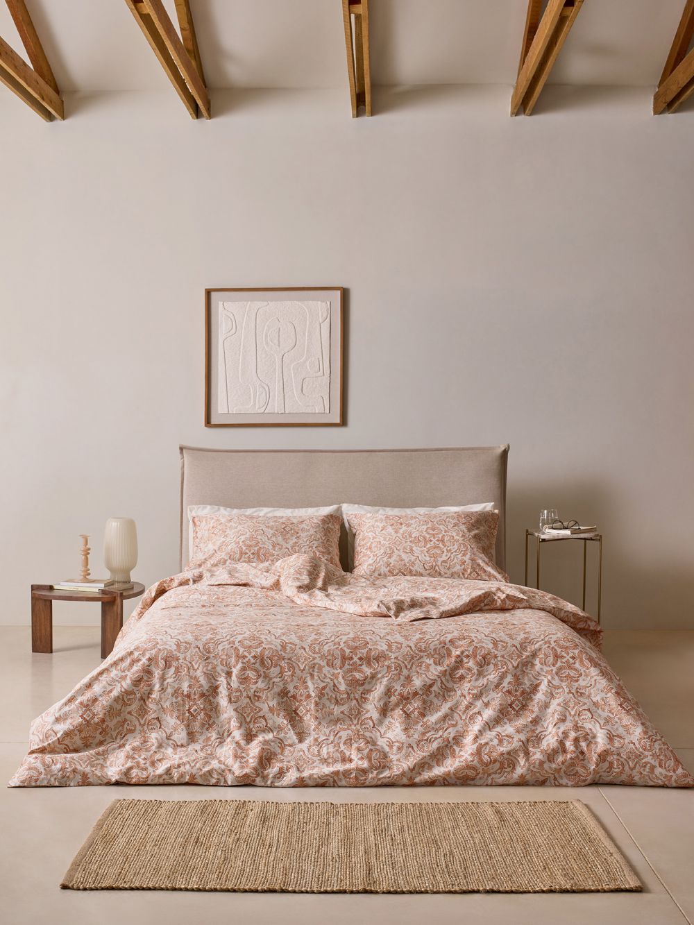 סט מצעים אוריינטל 160x200 ס״מ 220TC