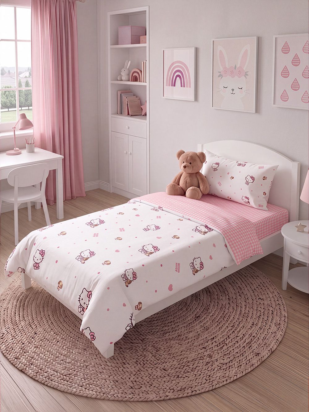 סט מצעים HELLO KITTY 90X200CM