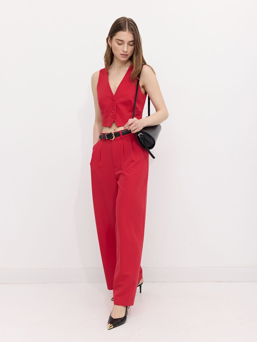 מכנסי קפלים מחוייטים