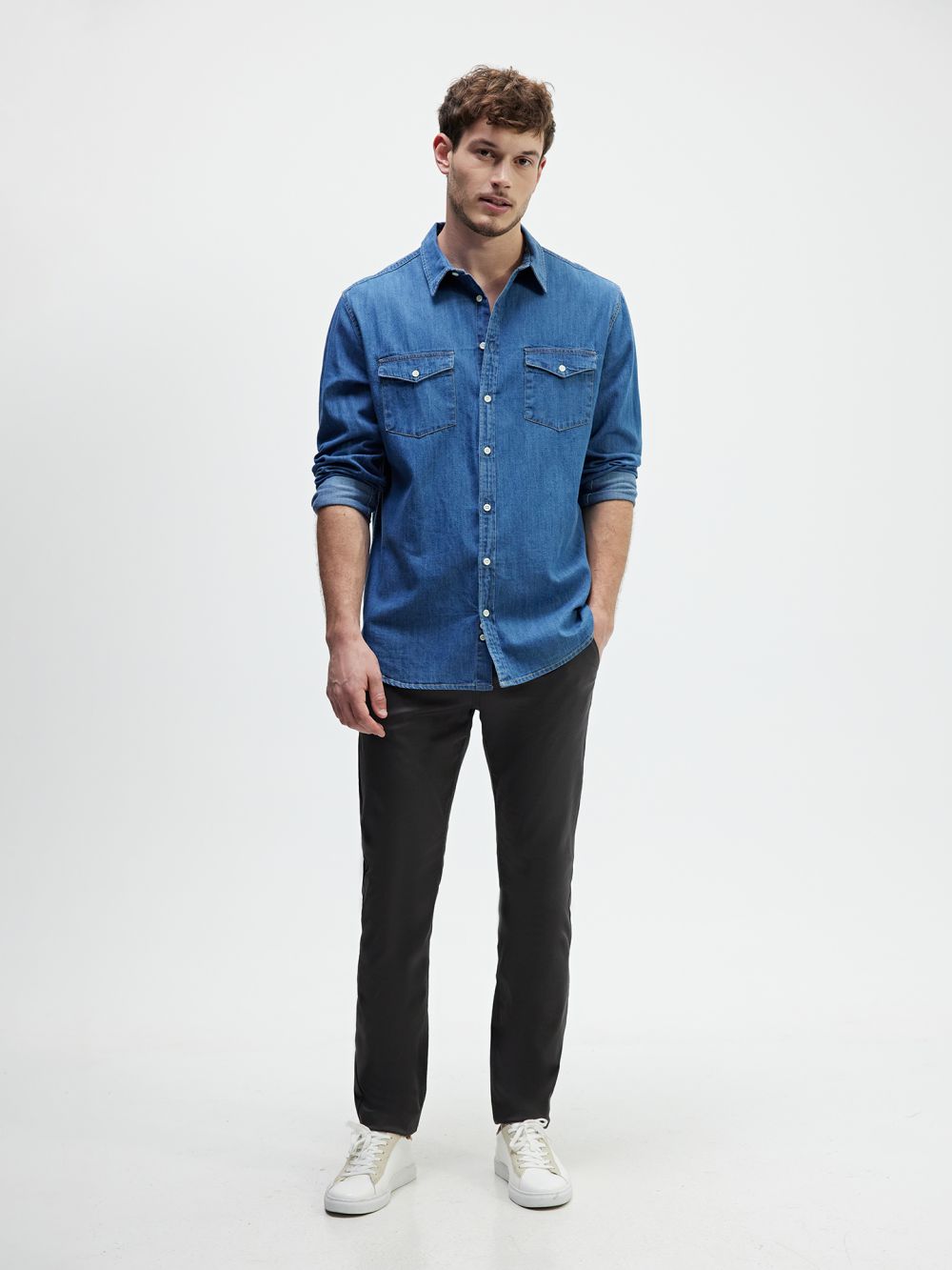 מכנסי super slim ארוכים