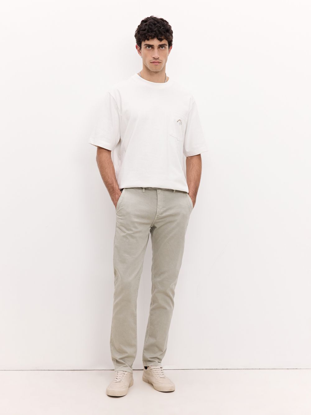 מכנסיים מחוייטים שטופים SLIM