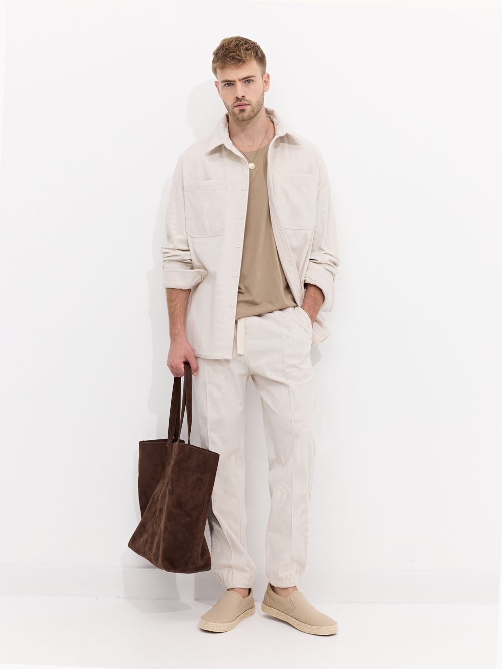 מכנס JOGGER מבד קורדרוי