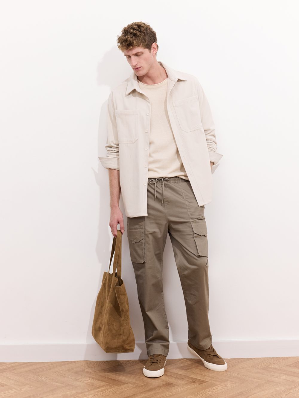 מכנסי אריג CARGO