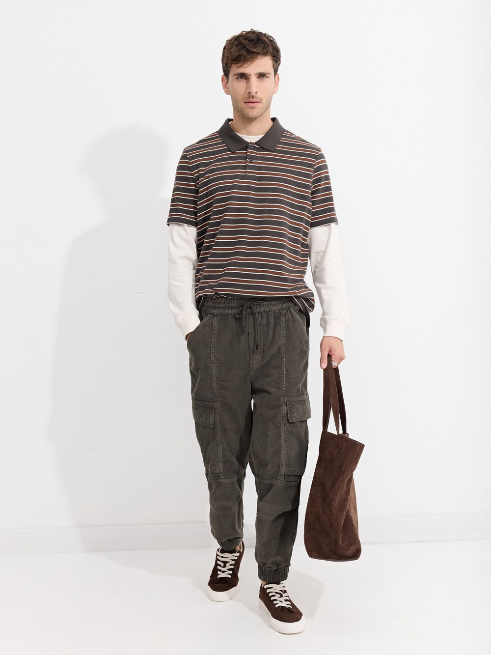 מכנסי JOGGER קורדרוי