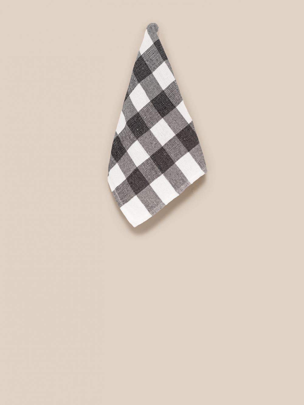 סט 3 מגבות מטבח 40X60CM משבצות שחור לבן