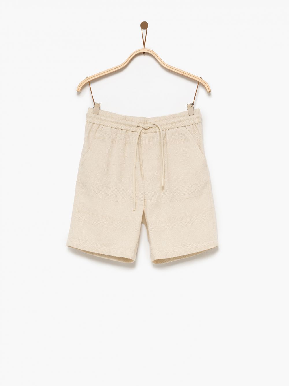 מכנסיים בד טקסטורה