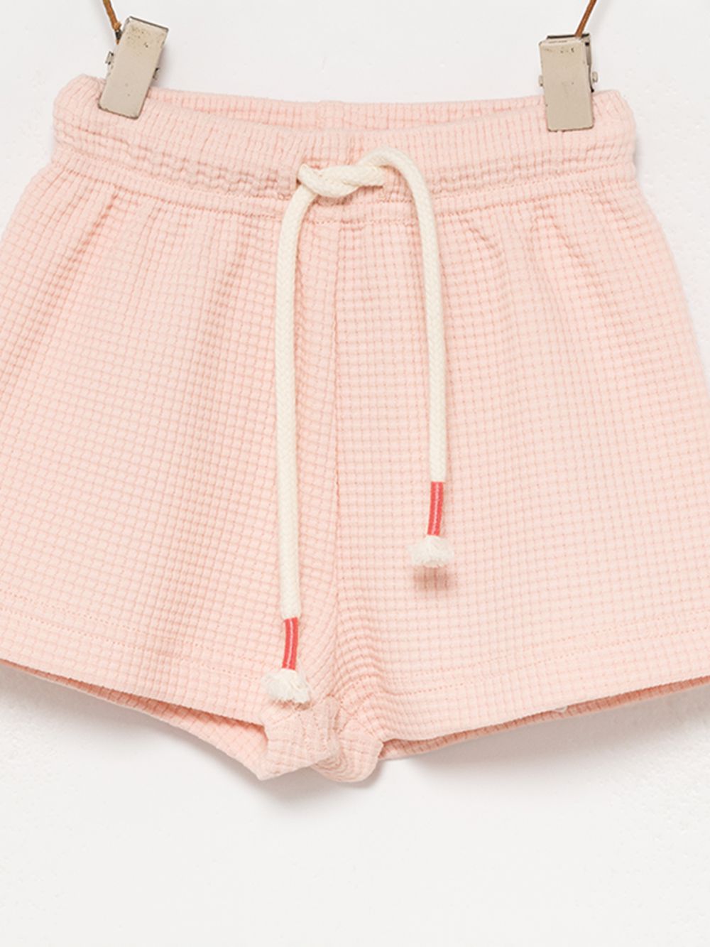 מכנסי שורט בד וופל