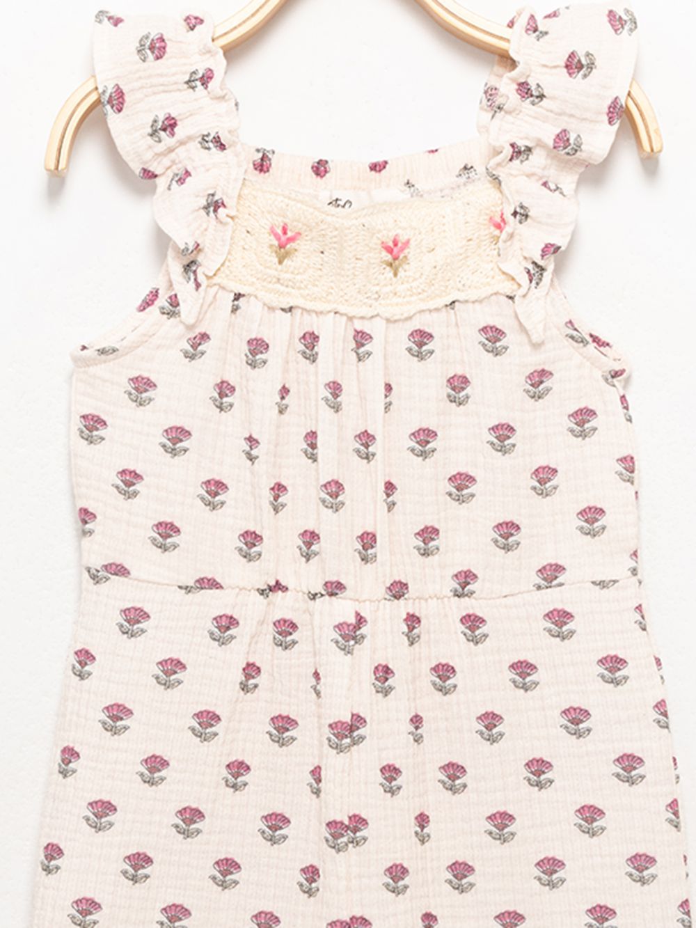 אוברול מודפס עם קרושה