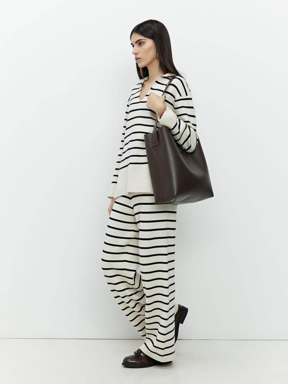 מכנסי סריג WIDE LEG