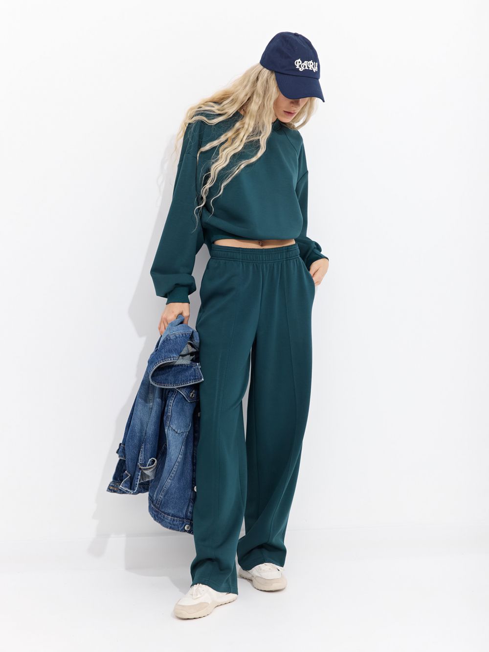 מכנסי אינטרלוק גזרת BALLOON