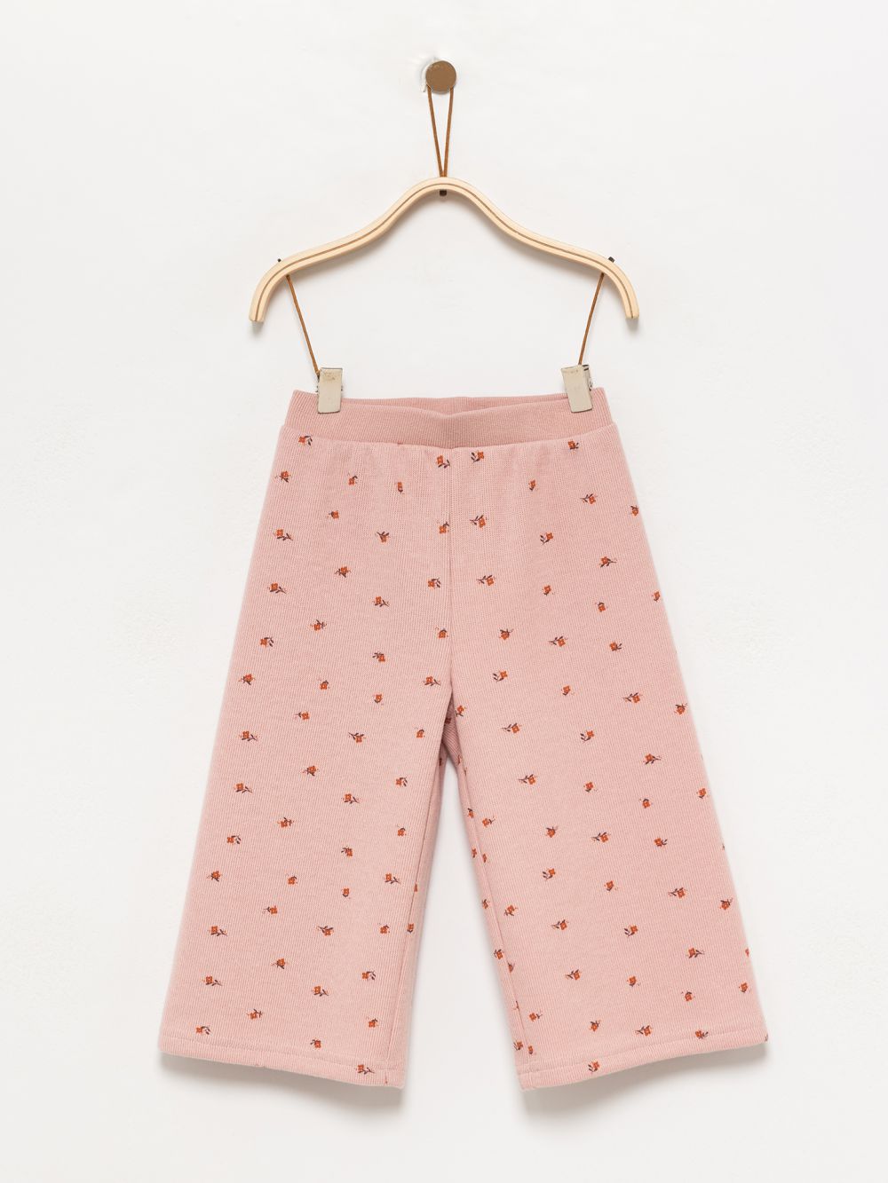 מכנסיים פרחוניים רגל רחבה