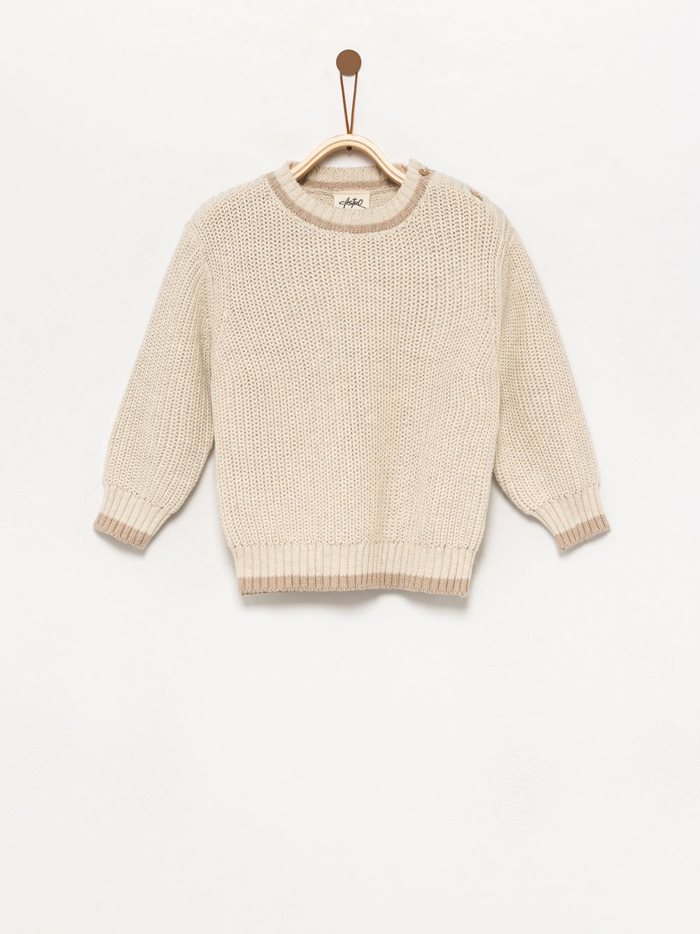 סוודר משולב צבעים