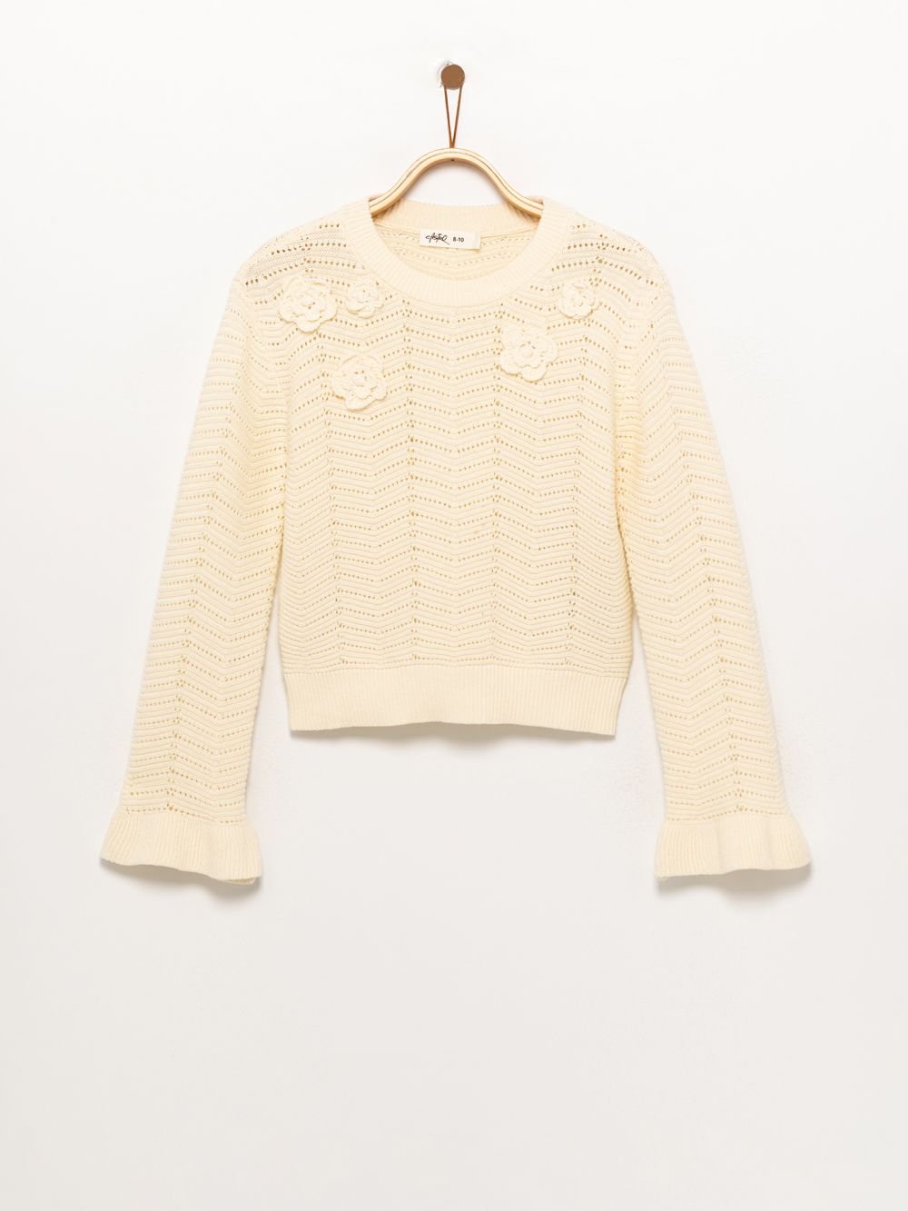 חולצת סריג מעוטרת