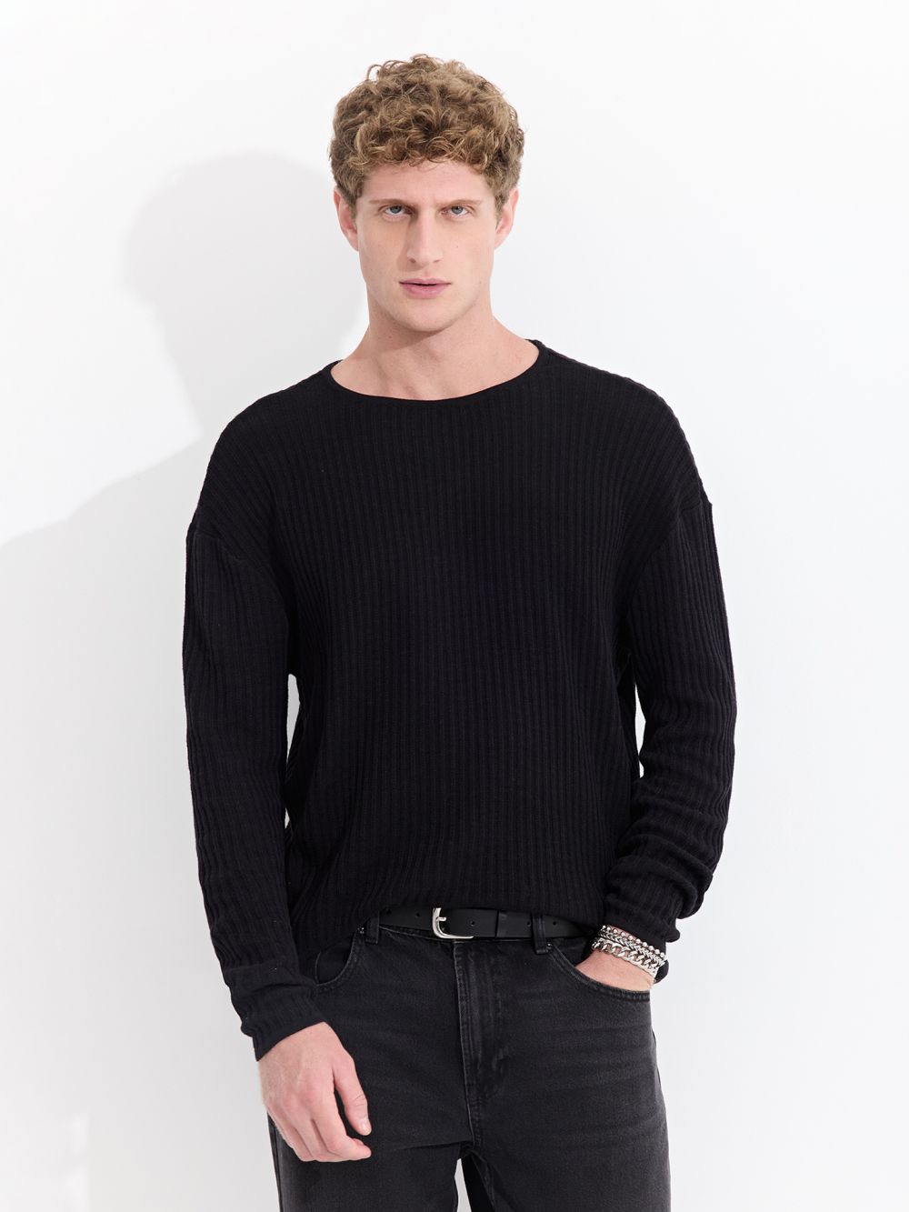 חולצת סריג ארוכה