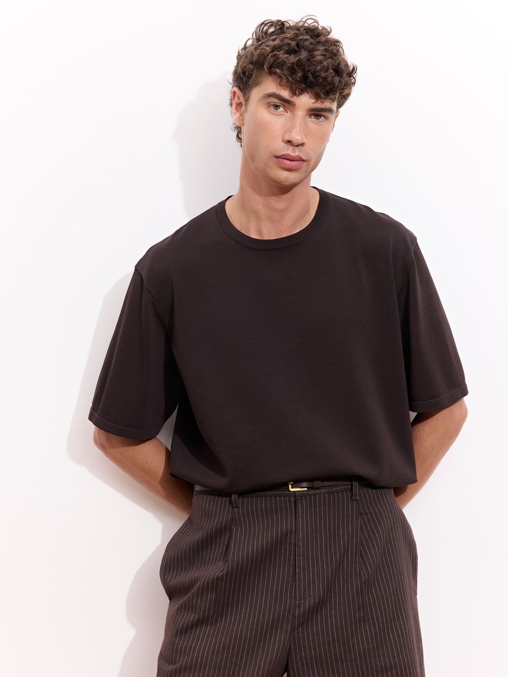 טי-שירט סריג Regular Fit