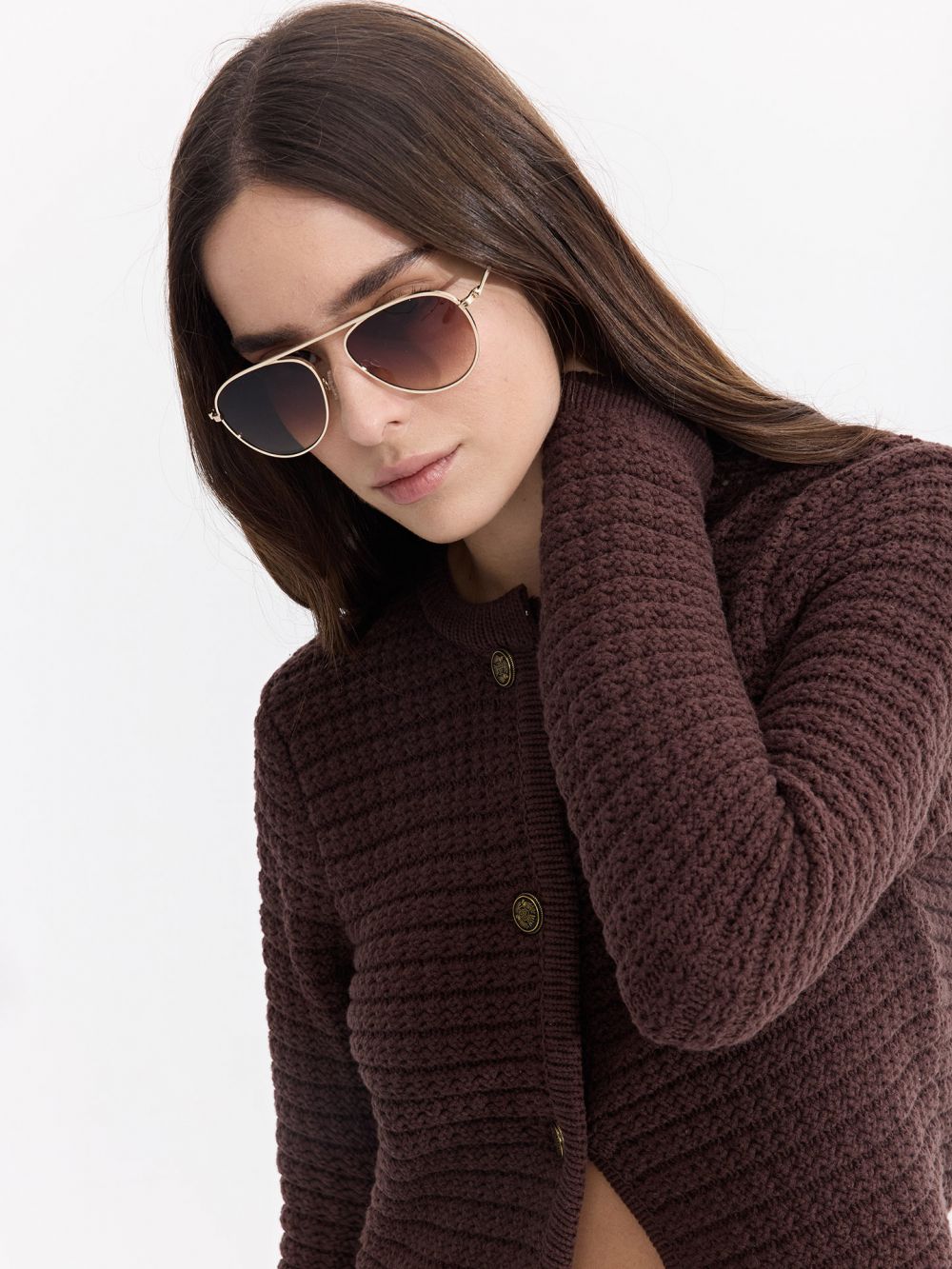 קרדיגן סריג צ׳אנקי