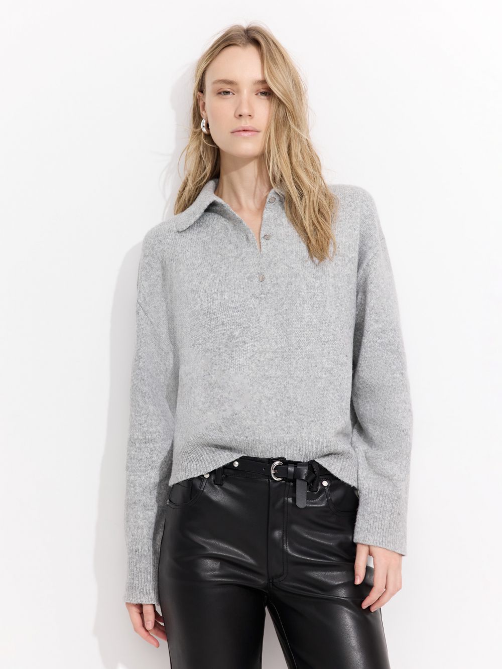 סריג צווארון פולו