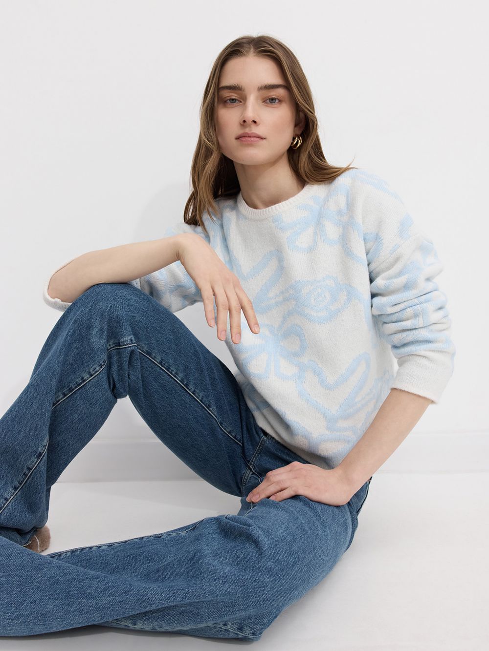 סריג עם הדפס